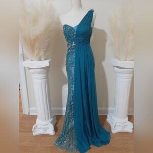 NEVER WORN Giosué Teal Dress